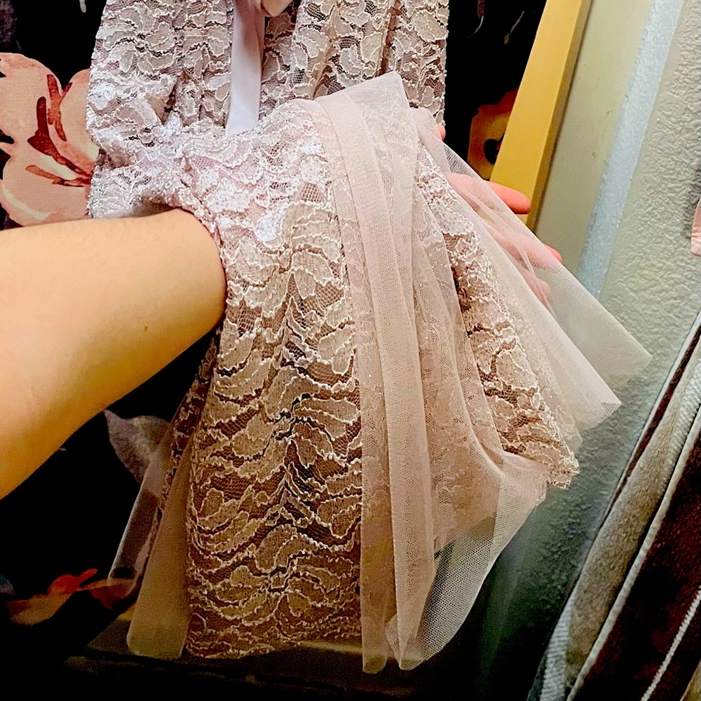 Beautiful light rose/ beige long dress